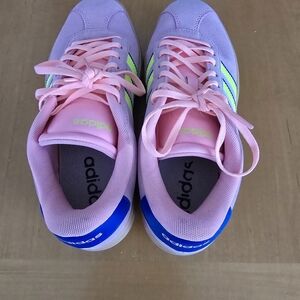 Adidas Pastel Pink and Blue Sneakers